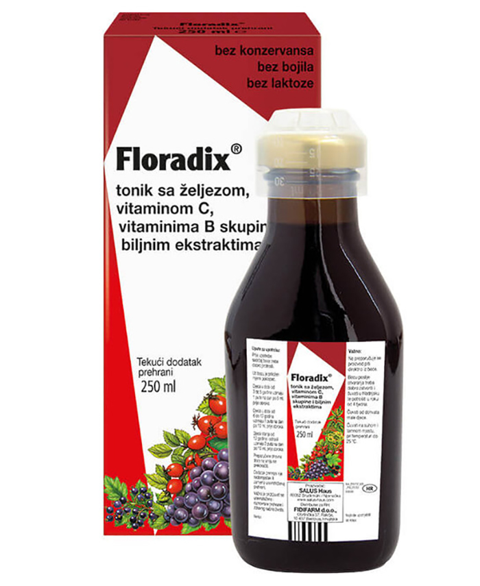 Floradix® tonik, tekući dodatak prehrani koji sadrži željezo