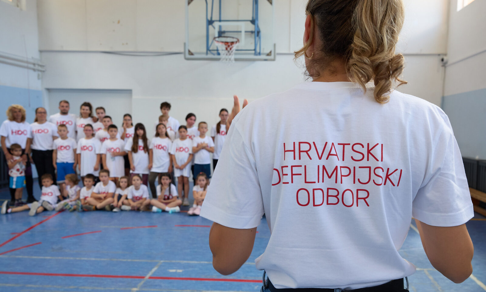 Djeca na Sportskom danu u Splitu