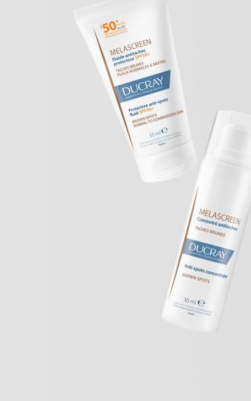 Melascreen zaštitni fluid protiv mrlja SPF 50+ i Melascreen koncentrat protiv mrlja