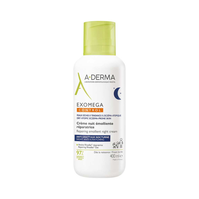 A-DERMA Exomega Control obnavljajuća emolijentna noćna krema